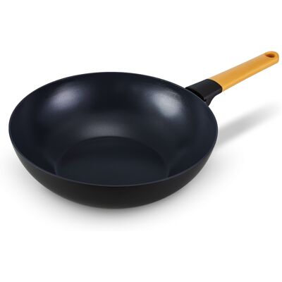 BRABANTIA Wok Patelnia Z Nieprzywierającą Powłoką 30 Cm Yellow Tasty+ 101723 BRABANTIA Wok Patelnia Z Nieprzywierającą Powłoką 30 Cm Yellow Tasty+ 101723