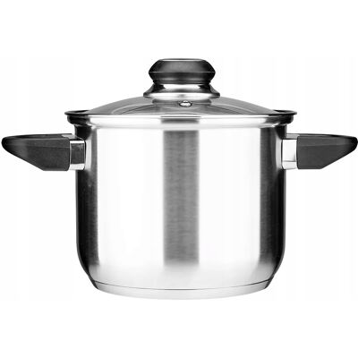 Wysoki Garnek Z Pokrywką Stal Nierdzewna Altom Design Emilio 2,3 L 16 Cm Wysoki Garnek Z Pokrywką Stal Nierdzewna Altom Design Emilio 2,3 L 16 Cm