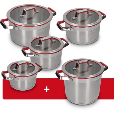 Zestaw Garnków 8 El. Klassiker Pro Zwieger + Garnek Wysoki 22 Cm Zestaw Garnków 8 El. Klassiker Pro Zwieger + Garnek Wysoki 22 Cm
