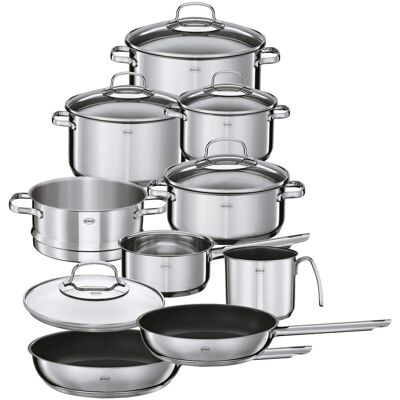 ROSLE Zestaw Garnków Rösle Elegance 13120 10 Elementów Stal Nierdzewna 18/10 Indukcja 3 Garnki 16 20 24 Cm 2 Patelnie Proplex Pokrywki Szklane Srebrny ROSLE Zestaw Garnków Rösle Elegance 13120 10 Elementów Stal Nierdzewna 18/10 Indukcja 3 Garnki 16 20 24 Cm 2 Patelnie Proplex Pokrywki Szklane Srebrny