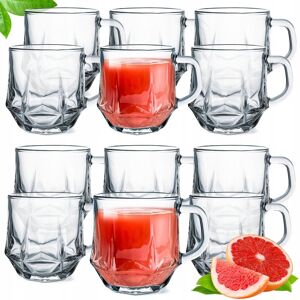 inna (Inny) 12x SZKLANKI 300ml DO KAWY HERBATY NAPOJÓW SZKLANKA Z UCHEM ZESTAW inna (Inny) 12x SZKLANKI 300ml DO KAWY HERBATY NAPOJÓW SZKLANKA Z UCHEM ZESTAW