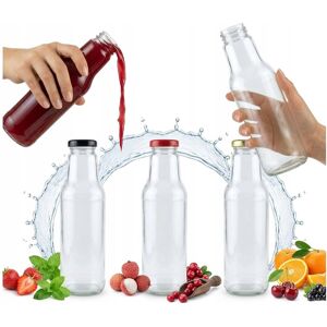 Bimberek 20x Butelki KUBUŚ 750ml Szklane Na Sok Syrop Smoothie + Zakrętki fi43 20szt Bimberek 20x Butelki KUBUŚ 750ml Szklane Na Sok Syrop Smoothie + Zakrętki fi43 20szt