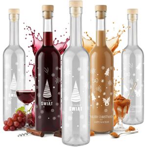 Bimberek 20x BUTELKI ŚWIĄTECZNE FUTURA 500ML Z NADRUKIEM NA LIKIER NALEWKI WINO Bimberek 20x BUTELKI ŚWIĄTECZNE FUTURA 500ML Z NADRUKIEM NA LIKIER NALEWKI WINO