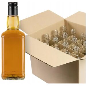 Bimberek 20x Butelki szklane DANIELS 0,5l + KRATOWNICA na Whisky, Wódka, Alkohol Bimberek 20x Butelki szklane DANIELS 0,5l + KRATOWNICA na Whisky, Wódka, Alkohol