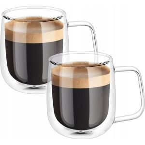Inny producent 2X KUBKEK PODWÓJNE POGRUBIONE ŚCIANKI GRUBE SZKŁO KAWA LATTE PRZEZROCZYSTY Inny producent 2X KUBKEK PODWÓJNE POGRUBIONE ŚCIANKI GRUBE SZKŁO KAWA LATTE PRZEZROCZYSTY
