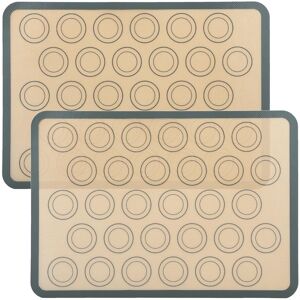 Intirilife 2x silikonowa mata do pieczenia makaronu wielokrotnego użytku w kolorze szaro-brązowym o wymiarach 42 x 29,5 cm - mata do pieczenia mata do gotowani.. Intirilife 2x silikonowa mata do pieczenia makaronu wielokrotnego użytku w kolorze szaro-brązowym o wymiarach 42 x 29,5 cm - mata do pieczenia mata do gotowani..