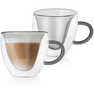 Artemis 2x Szklanka Termiczna Podwójna Ścianka do Kawy Herbaty Latte Napojów 280 ml Artemis 2x Szklanka Termiczna Podwójna Ścianka do Kawy Herbaty Latte Napojów 280 ml