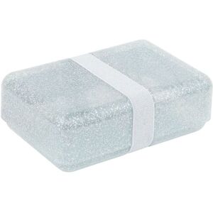 Inny producent A Little Lovely Company - Śniadaniówka Lunchbox GLITTER Silver Inny producent A Little Lovely Company - Śniadaniówka Lunchbox GLITTER Silver