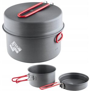 ALPINUS DUŻA MENAŻKA ALUMINIOWA ZESTAW NACZYŃ SANTIAGO 1,7l + 0,9l ALPINUS DUŻA MENAŻKA ALUMINIOWA ZESTAW NACZYŃ SANTIAGO 1,7l + 0,9l
