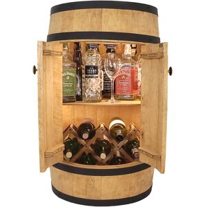 Inny producent Beczka drewniana barek LED z drzwiami, rozkładanym leżakiem na butelki z winem rustykalny bar domowy Inny producent Beczka drewniana barek LED z drzwiami, rozkładanym leżakiem na butelki z winem rustykalny bar domowy