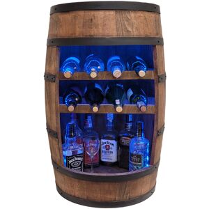 Inny producent Beczka Drewniana Barek Z 2 Leżakami Na Butelki I Oświetleniem Led Rgb 80Cm Wenge Inny producent Beczka Drewniana Barek Z 2 Leżakami Na Butelki I Oświetleniem Led Rgb 80Cm Wenge