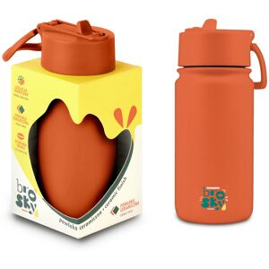 Inny producent Brosky Basic Stalowa butelka na wodę w kolorze ceglastym 450 ml Inny producent Brosky Basic Stalowa butelka na wodę w kolorze ceglastym 450 ml