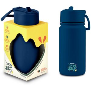 Inny producent Brosky Basic Stalowa butelka na wodę w kolorze ciemnoniebieskim 450ml Inny producent Brosky Basic Stalowa butelka na wodę w kolorze ciemnoniebieskim 450ml