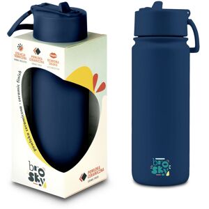 Inny producent Brosky Basic Stalowa butelka na wodę w kolorze ciemnoniebieskim 550ml Inny producent Brosky Basic Stalowa butelka na wodę w kolorze ciemnoniebieskim 550ml
