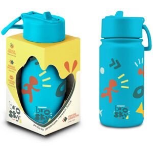 Inny producent Brosky Pattern Stalowa butelka na wodę w kolorze morskim 450ml Inny producent Brosky Pattern Stalowa butelka na wodę w kolorze morskim 450ml