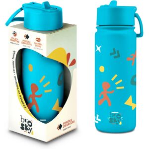 Inny producent Brosky Pattern Stalowa butelka na wodę w kolorze morskim 550ml Inny producent Brosky Pattern Stalowa butelka na wodę w kolorze morskim 550ml