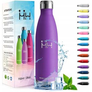 Inny producent Butelka do picia HoneyHolly Ze Stali Nierdzewnej Ciemno Fioletowa 750 ML Inny producent Butelka do picia HoneyHolly Ze Stali Nierdzewnej Ciemno Fioletowa 750 ML