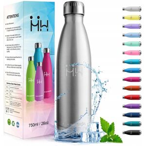 Inny producent Butelka do picia HoneyHolly Ze Stali Nierdzewnej Ciemno Srebrna 750 ML Inny producent Butelka do picia HoneyHolly Ze Stali Nierdzewnej Ciemno Srebrna 750 ML