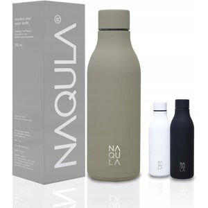 Inny producent Butelka do picia NAQULA Ze Stali Nierdzewnej Szary Kamień 550 ML Szczelna Inny producent Butelka do picia NAQULA Ze Stali Nierdzewnej Szary Kamień 550 ML Szczelna