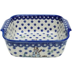 Ceramika Bolesławiec ANDY Ceramiczne naczynie kwadratowe duże Bolesławiec Ceramika Bolesławiec ANDY Ceramiczne naczynie kwadratowe duże Bolesławiec
