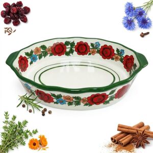 Sokomedica CERAMICZNE NACZYNIE ŻAROODPORNE DO ZAPIEKANIA W PIEKARNIKU 30 CM HALINKA Sokomedica CERAMICZNE NACZYNIE ŻAROODPORNE DO ZAPIEKANIA W PIEKARNIKU 30 CM HALINKA
