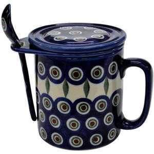 Ceramika Bolesławiec ANDY Ceramiczny kubek z zaparzaczem Bolesławiec Ceramika Bolesławiec ANDY Ceramiczny kubek z zaparzaczem Bolesławiec