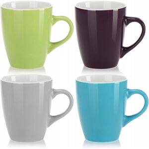 Inny producent COMFOUR Zestaw 4 Kubków Ceramicznych 300ml Kolorowe Nowoczesne Inny producent COMFOUR Zestaw 4 Kubków Ceramicznych 300ml Kolorowe Nowoczesne