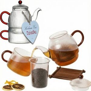 Sokomedica CZAJNIK DZBANEK ZAPARZACZ 0,5L Z FILIŻANA 250ml PREZENT NA DZIEŃ DZIADKA Sokomedica CZAJNIK DZBANEK ZAPARZACZ 0,5L Z FILIŻANA 250ml PREZENT NA DZIEŃ DZIADKA