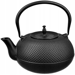 BRUNBESTE Czajnik Imbryk z sitkiem, żeliwo 1800ml czarny BRUNBESTE Czajnik Imbryk z sitkiem, żeliwo 1800ml czarny