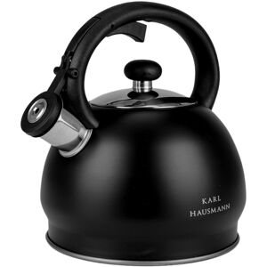 KARL HAUSMANN Czajnik Na Gaz Czajnik Z Gwizdkiem Pokrywą 1,8L Stal Indukcja Czarny KARL HAUSMANN Czajnik Na Gaz Czajnik Z Gwizdkiem Pokrywą 1,8L Stal Indukcja Czarny