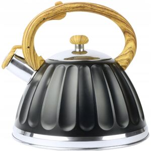 KARL HAUSMANN Czajnik Na Gaz Czajnik Z Gwizdkiem Pokrywą 3L Stal Indukcja Czarny KARL HAUSMANN Czajnik Na Gaz Czajnik Z Gwizdkiem Pokrywą 3L Stal Indukcja Czarny