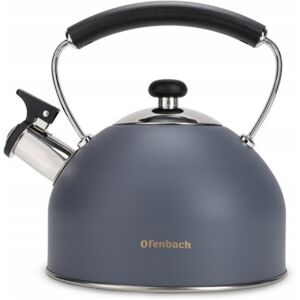 Czajnik Z Gwizdkiem 2,2 L Ofenbach Nb100324 Szary Indukcja/Gaz Czajnik Z Gwizdkiem 2,2 L Ofenbach Nb100324 Szary Indukcja/Gaz