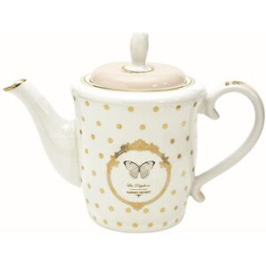 Czajnik z zaparzaczem R2S, porcelana, biały, 1l Czajnik z zaparzaczem R2S, porcelana, biały, 1l