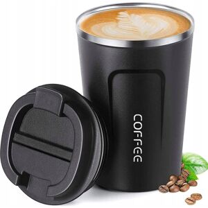 Inny producent CZARNY KUBEK DO KAWY TERMICZNY NA WYNOS MAŁY TERMOS COFFE TO GO 380ml EKO Inny producent CZARNY KUBEK DO KAWY TERMICZNY NA WYNOS MAŁY TERMOS COFFE TO GO 380ml EKO