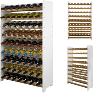 Inny producent Dębowy regał na wino RW-20 63 butelki – Biały czarny drewno dębowe / Wamar-Sosenka Inny producent Dębowy regał na wino RW-20 63 butelki – Biały czarny drewno dębowe / Wamar-Sosenka