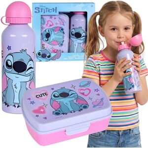 sarcia.eu DISNEY Stitch ZESTAW ŚNIADANIOWY, śniadaniówka + bidon 500 ml, lunchbox dla dziewczynki sarcia.eu DISNEY Stitch ZESTAW ŚNIADANIOWY, śniadaniówka + bidon 500 ml, lunchbox dla dziewczynki