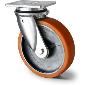 Inny producent Do dużych obciążeń Koła skrętne spawany widelec 160mm Poliuretan I2U5 Inny producent Do dużych obciążeń Koła skrętne spawany widelec 160mm Poliuretan I2U5