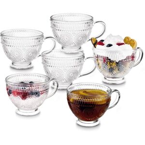 Duża Filiżanka Zestaw Do Kawy Napojów Ozdobne Szklanki Do Herbaty 6X400Ml Laura Tadar Duża Filiżanka Zestaw Do Kawy Napojów Ozdobne Szklanki Do Herbaty 6X400Ml Laura Tadar
