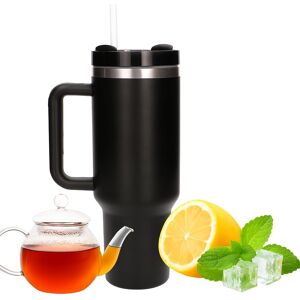 Extralink Duży Pojemny Kubek Termiczny Z Uchwytem I Słomką Termos 1200ml Czarny Extralink Duży Pojemny Kubek Termiczny Z Uchwytem I Słomką Termos 1200ml Czarny