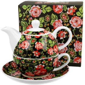 Dzbanek do herbaty porcelanowy z filiżanką i spodkiem DUO WZÓR KRAKOWSKI 350 ml Dzbanek do herbaty porcelanowy z filiżanką i spodkiem DUO WZÓR KRAKOWSKI 350 ml