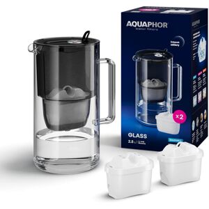 Dzbanek filtrujący Aquaphor Glass 2,5l z 2 wkł. Maxfor+, czarny Dzbanek filtrujący Aquaphor Glass 2,5l z 2 wkł. Maxfor+, czarny