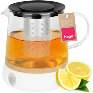 Hoga DZBANEK ZAPARZACZ PODGRZEWACZ 1,5L Do Herbaty Ziół Szklany Stalowe Sitko Hoga DZBANEK ZAPARZACZ PODGRZEWACZ 1,5L Do Herbaty Ziół Szklany Stalowe Sitko