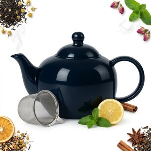 Sokomedica DZBANEK ZAPARZACZ SITKO DO HERBATY ZIÓŁ CERAMICZNY 1 L GRANATOWY 22,5×14 CM Sokomedica DZBANEK ZAPARZACZ SITKO DO HERBATY ZIÓŁ CERAMICZNY 1 L GRANATOWY 22,5×14 CM