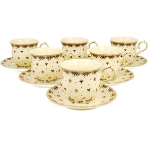 DUO Ecru Filiżanki Ze Spodkami 260 ml DUO Ecru Filiżanki Ze Spodkami 260 ml