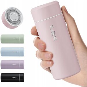 Inny producent EXLLENA Mini Termos 250ml Stalowy Korek Kompaktowy Szczelny Różowy Inny producent EXLLENA Mini Termos 250ml Stalowy Korek Kompaktowy Szczelny Różowy