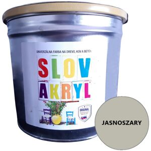Inny producent Farba do drewnianych domków dla dzieci z atestem JASNOSZARY 2,5 l Inny producent Farba do drewnianych domków dla dzieci z atestem JASNOSZARY 2,5 l