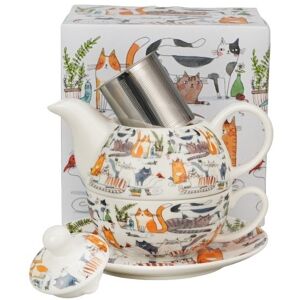 DUO Filiżanka dzbanek tea for one sitko koci świat kot DUO Filiżanka dzbanek tea for one sitko koci świat kot