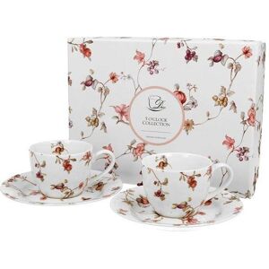 Filiżanki 2x zestaw do kawy i herbaty porcelanowe ze spodkami DUO SAFA 90 ml 2 szt Filiżanki 2x zestaw do kawy i herbaty porcelanowe ze spodkami DUO SAFA 90 ml 2 szt
