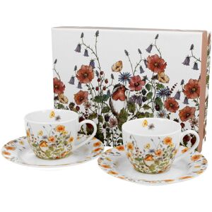 Filiżanki do espresso porcelanowe ze spodkami DUO WILD BIRD 100 ml 2 szt Filiżanki do espresso porcelanowe ze spodkami DUO WILD BIRD 100 ml 2 szt