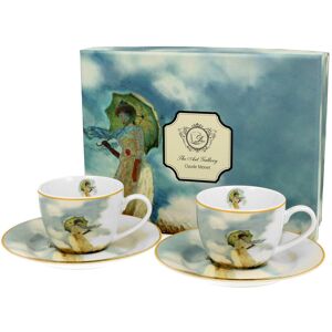 Filiżanki do espresso porcelanowe ze spodkami DUO Woman with Parasol Claude Monet 100 ml 2 szt Filiżanki do espresso porcelanowe ze spodkami DUO Woman with Parasol Claude Monet 100 ml 2 szt